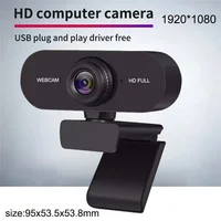 2K 1080P 720P 480P HD Webcam For Desktop Laptop Computer Mini USB Web Camera With Microphones Web Cam Cover For YouTube Skype 2