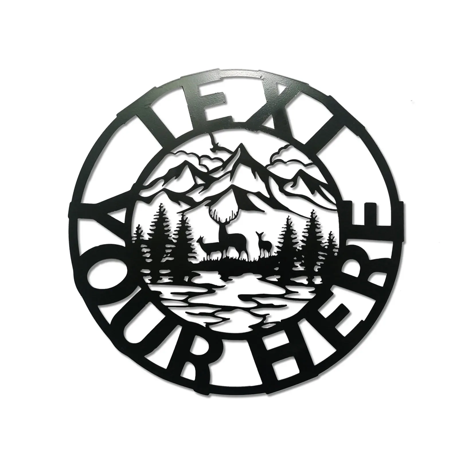 12.6in Retro Country Metal Wall Art Decor Wall Art Metal Decoration For