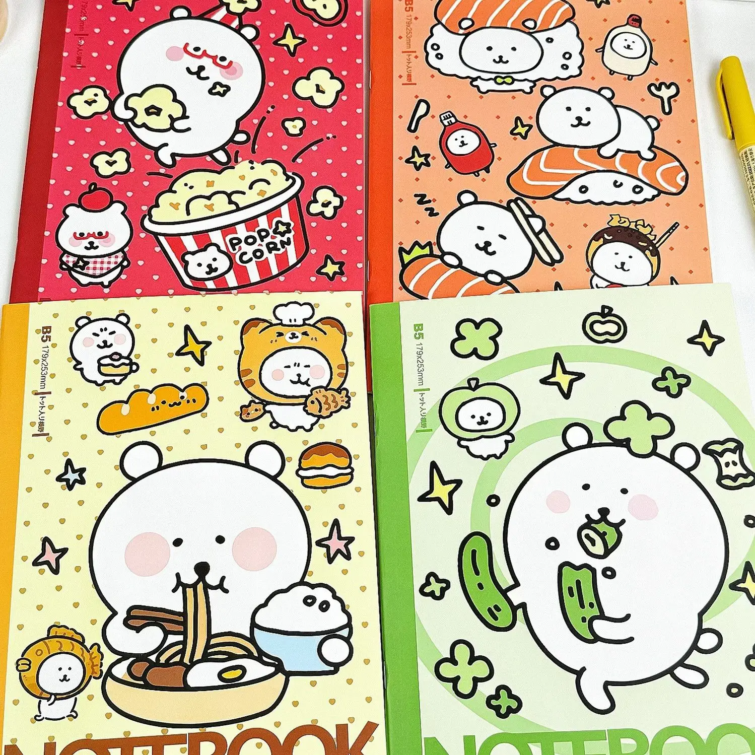 Adorable Bear Cartoon Notebook - Premium Quality B5 Size Lined Journal