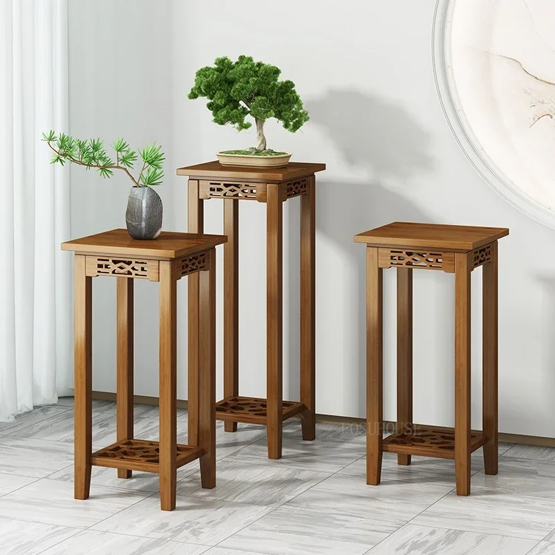 Living Room Flower Stand Solid Wood Plant Stand Plant Shelf Room Plant Stands Indoor Flower Pot Rack Multi-layer Flower Stands