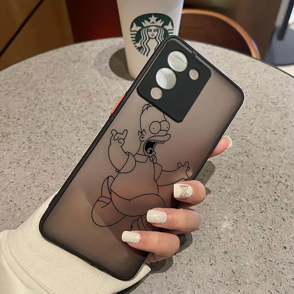 thumbnail image 1 of Funda mate para infinix NOTA 12 G96 11 10 8I 8 7 SMART 4 SPARK 8 8P 5 6 PRO S5 Funda Coque Capa Shell película Los S-Simpsons-S, 1 of 5