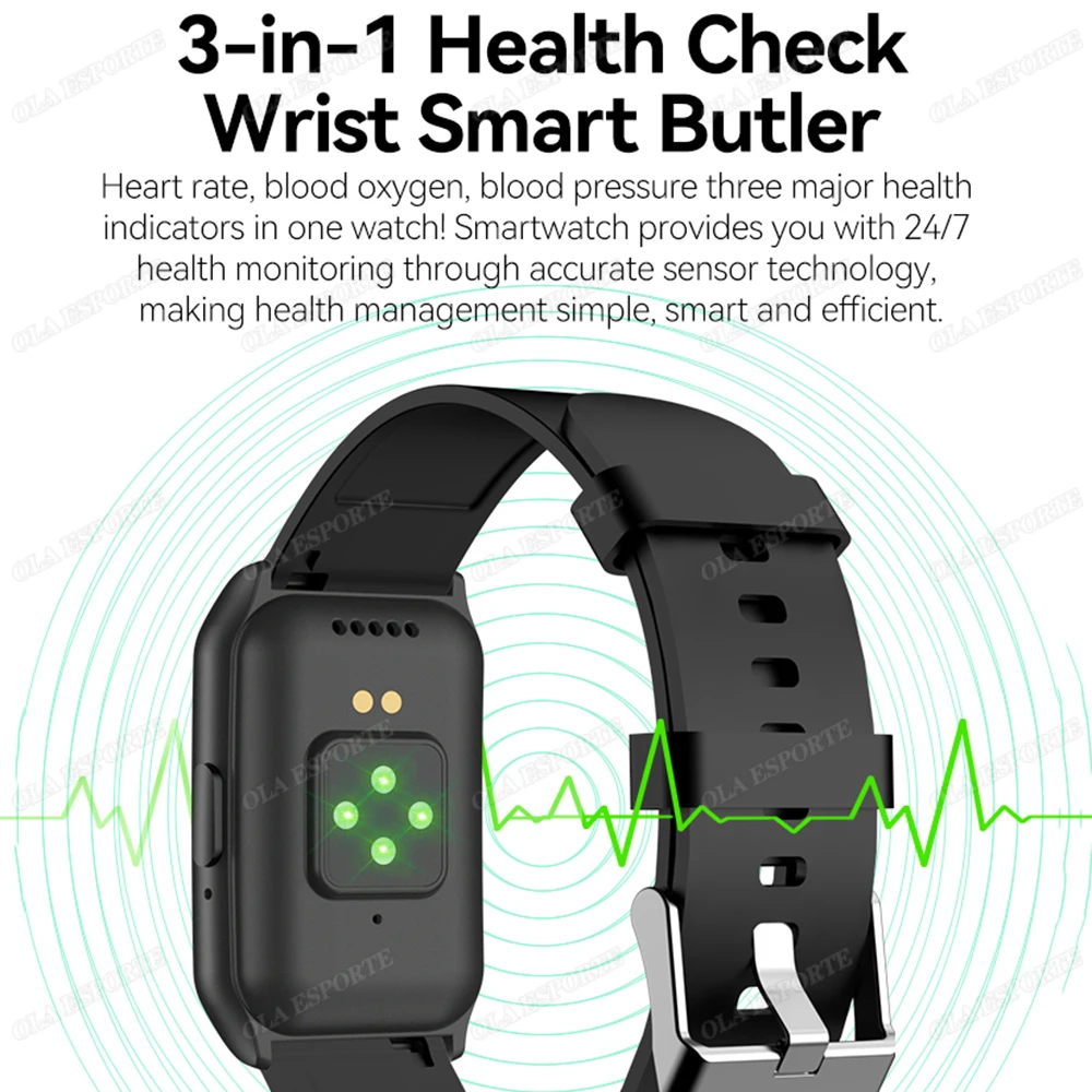 Ola Esporte Nuovo Smart Watch Funzione di monitoraggio del sonno da 1,45 pollici Chiamata Bluetooth Promemoria messaggio Pedometro sportivo Bracciale intelligente - immagine 4