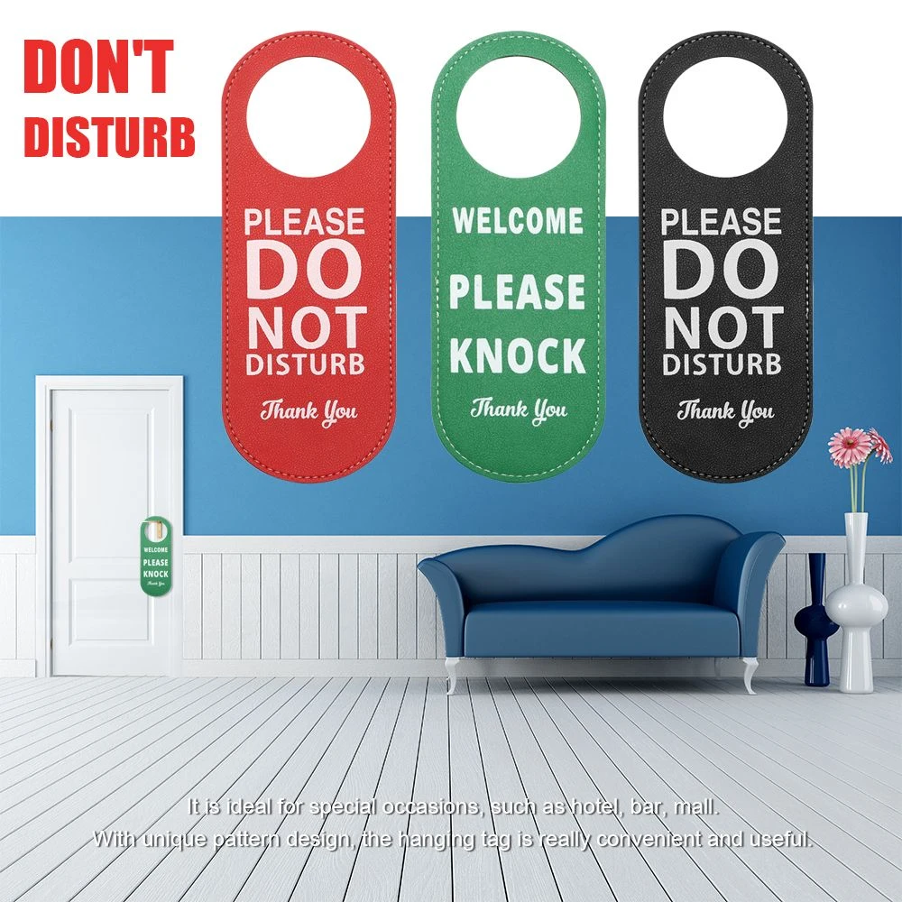 Do Not Disturb Signs Door Hanger Tags Hotel Bulletin Board PU ...