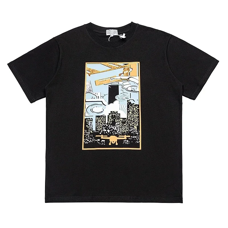 

Футболки C.e с абстрактным рисунком Cav Empt, повседневные мужские и женские футболки с коротким рукавом Wo's Y2k