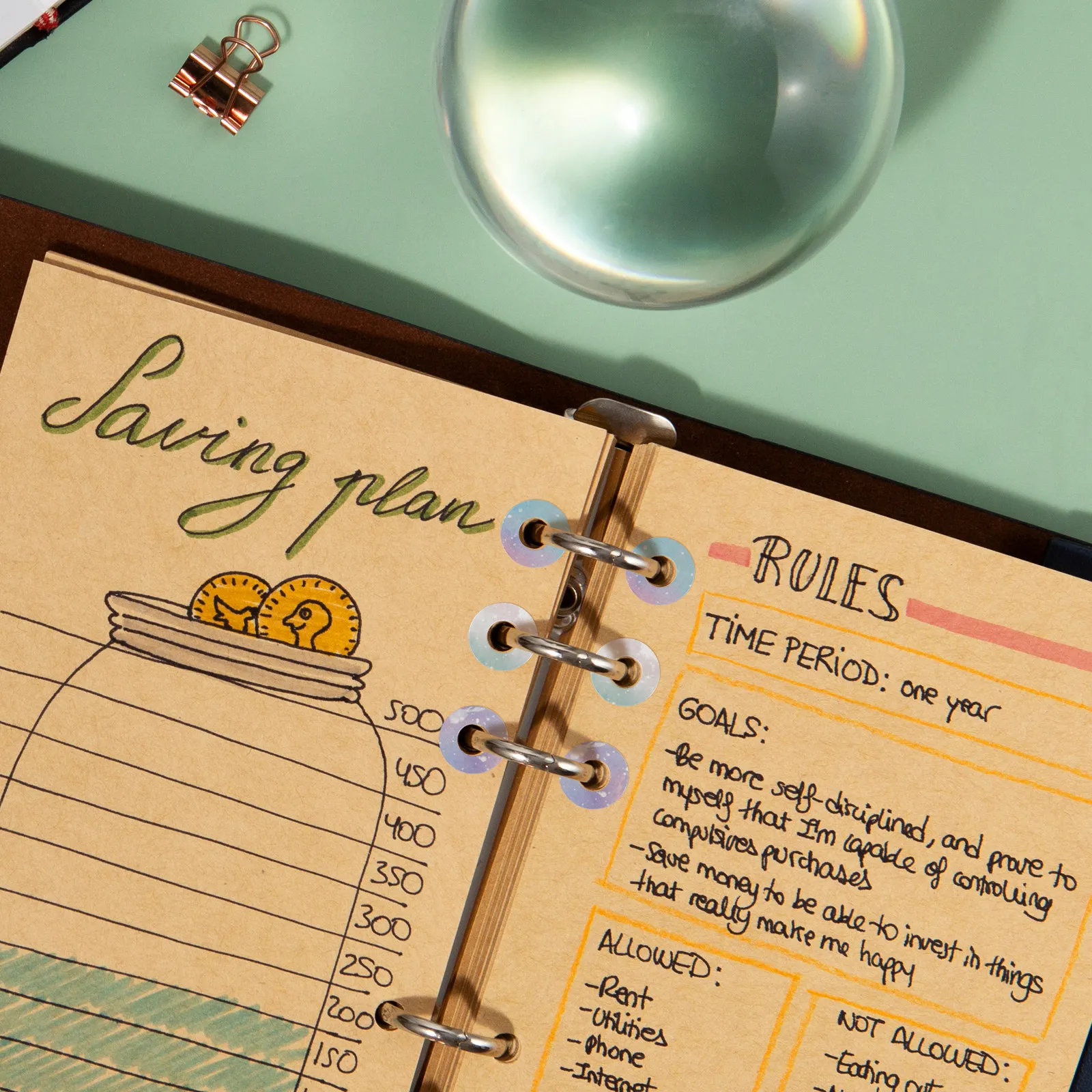 12장 루즈리프 펀치 종이 원형 스티커 구멍 보강 스티커 커버 루즈리프 라벨 보호대