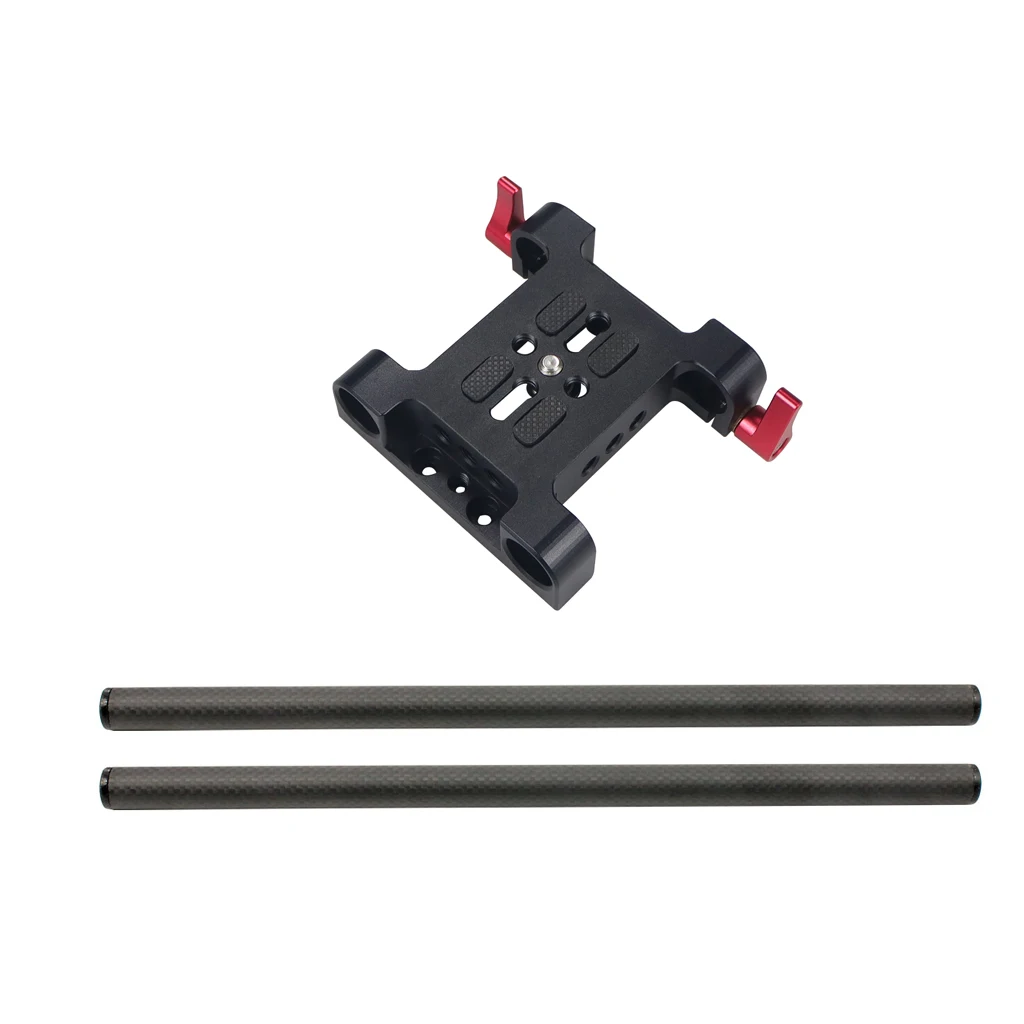 Quick Release Basis Platte Kit mit 15mm Dual Stange System für Sony A7C /Panasonic GH5S /Fuji XT4 stativ Photographiy – Detail 34