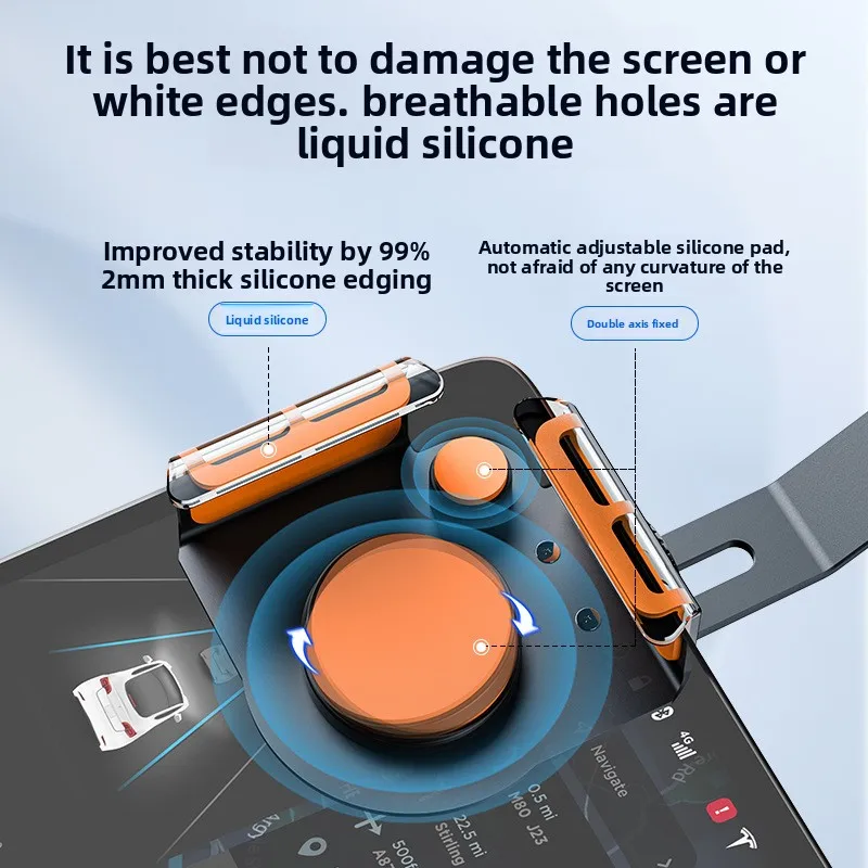 Adjustable Aluminum Alloy Phone Holder Bracket with Multi-Angle Clasp Design