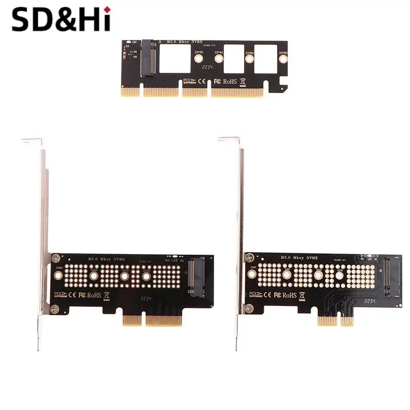 M.2 NVMe SSD NGFF-PCIE X16, X8, X4, X1 어댑터, M 인터페이스 카드 지원, PCI-e PCI 익스프레스 3.0 사이즈, M.2 M2 Pcie 어댑터