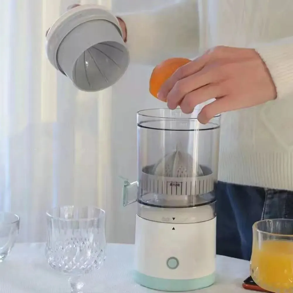 Taşınabilir Elektrikli Meyve Sıkacağı Çok Fonksiyonlu Meyve Suyu Basın Ev Portakal Limon Blender USB Şarj Mutfak Otomatik Taze Sıkacağı
