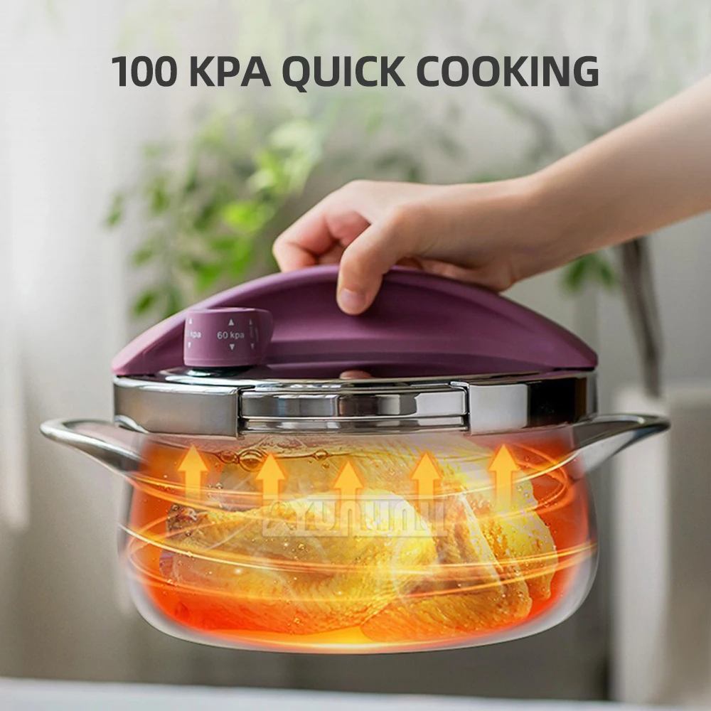 Upgrade 3L Cookware Pressure Cooker 304 Stainless Steel Thickened Pressure Cooker Kitchen Appliances
