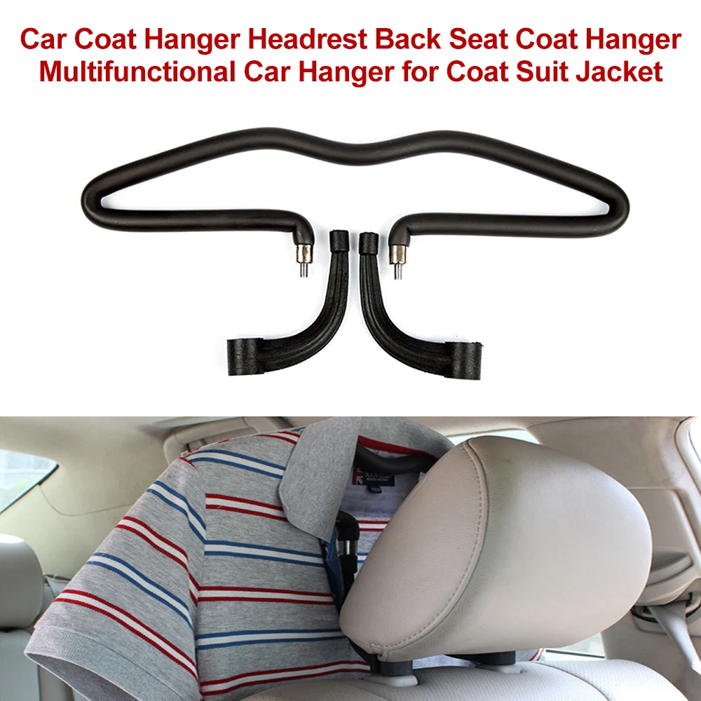 Car Coat Hanger Headrest Back Seat Coat Hanger Multifunctional Car for Suit Jacket