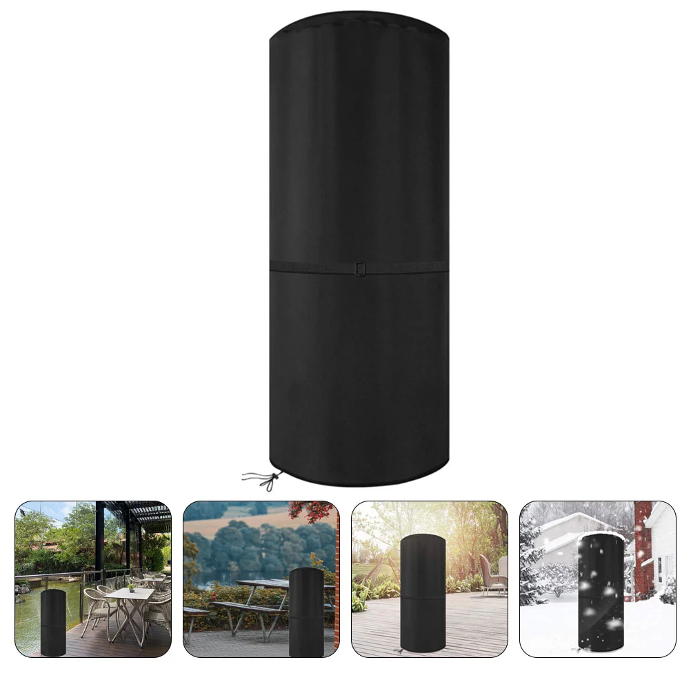 Heater Cover Patio Accessories Coversp Black Portable Outdoor Protective Bag with Zipper Radiator Winter for Radiators