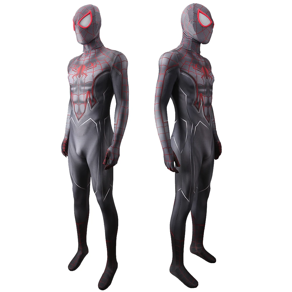 Marvel-Inspired Miles Morales Spider-Man: Into the Spider-Verse Spandex Bodysuit for Adults