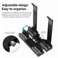 Support pliable pour ordinateur portable, accessoires pour Macbook, iPad, tablette, téléphone, support stockable, double usage, réglable 3