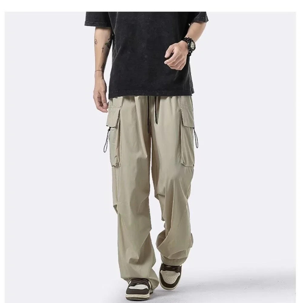 Pantalon Cargo Homme Baggy - Coupe Ample, Renfort Genoux, Poches Multiples - Idéal Randonnée, Travail, Loisirs - Tissu Résistant Softshell - 2