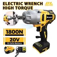 1/2in High Torque Electric Wrench Brushless Cordless Impact Wrench Decoration Team Power Tools For Dewalt 20V Battery 1