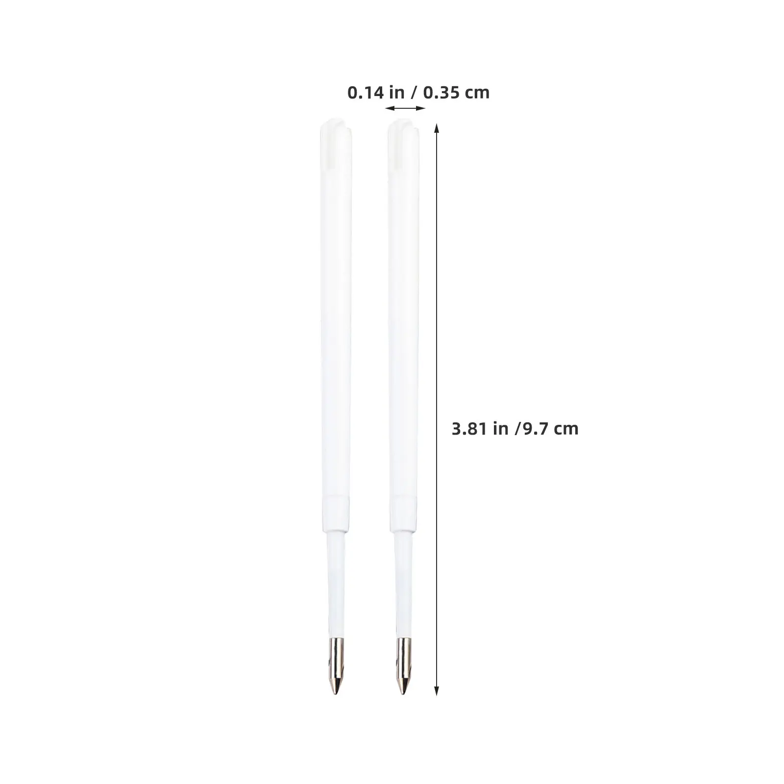 100Pcs 볼펜 리필 검정 잉크 1.0mm 팁 개폐식 펜 교체 사무실 학교 쓰기 부드러운 리필 카트리지