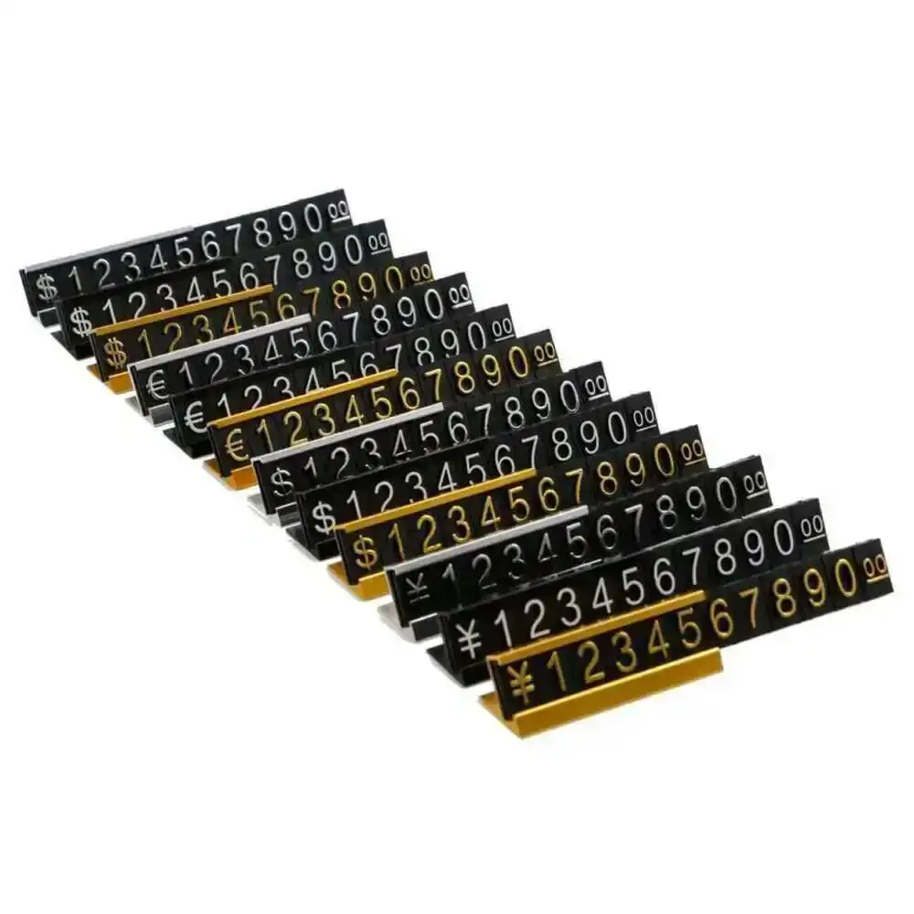 데스크탑 금속 베이스 결합 가격 태그 카메라 휴대 전화 조립 아라비아 숫자 표지판 라벨 창 카운터 디스플레이 스탠드