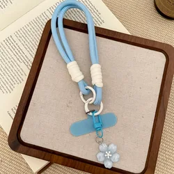 Floral Phone Lanyard Strap with Detachable Wrist Strap and Hanging Chain (4)