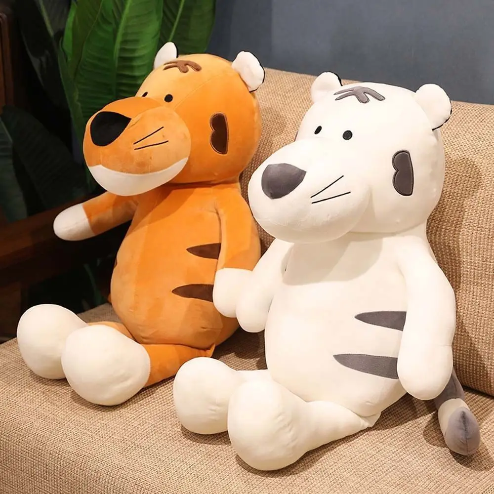 Brown Tiger Animal Dolls Plush Animal Toy Home Decoration Year of the Tiger Mascot Doll Stuffed Toys Plush Doll Tiger Plush Toy