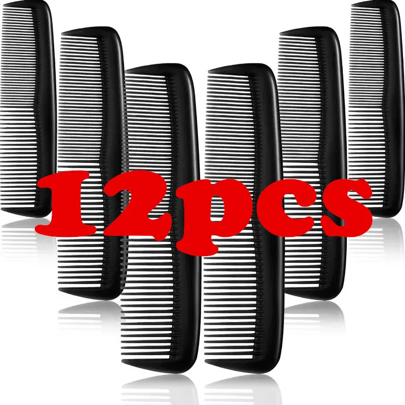 New Arrivals 12 Pieces Plastic Hair Combs Set Pocket Fine Hair Combs for Women or Men Fine Dressing Comb Hair Combs Accessories 1
