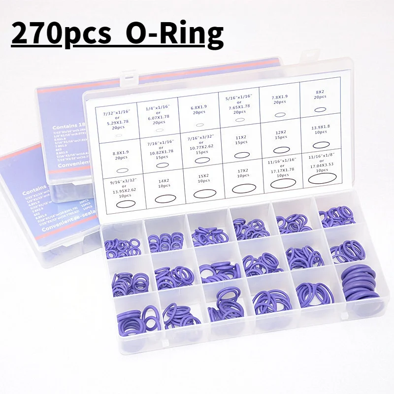 O Ring Rubber Washer Seals Assortment For Car Gasket Nitrile Washers O-Ring Seals Set o ring washer seals