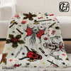 Things Stranger Terror Thin Wadding Blanket for Sofas Bedding Nap Blanket Sofa Winter Interior for Home Fluffy Flannel Throw 3