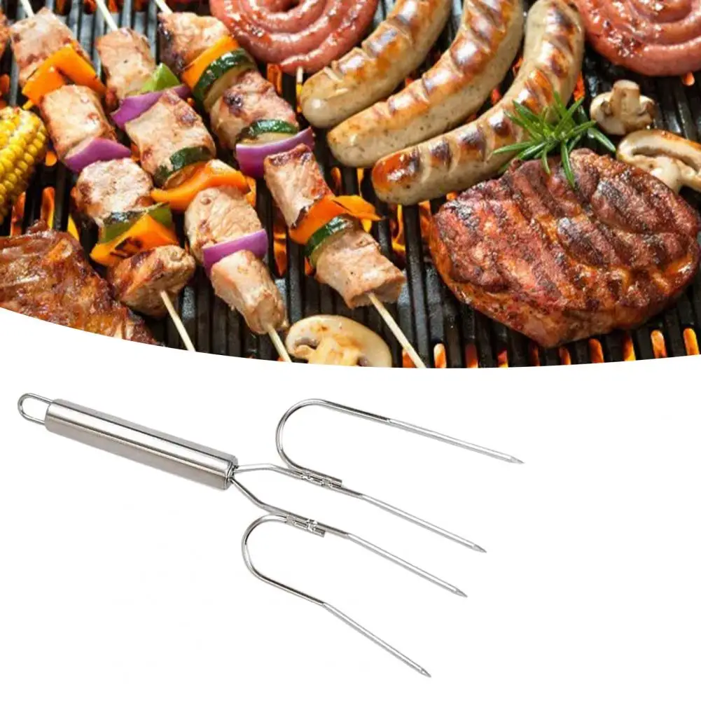 Practical Turkey Claw Fork Effortless Turkey Lifter Claw Sharp Prongs Strong Grip Roast Ham Skewers Lifter Fork