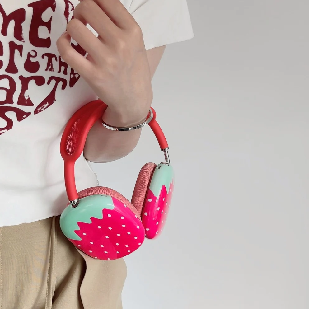 Fruit Strawberry Suitable Apple Airpods Max Protective Case Anti