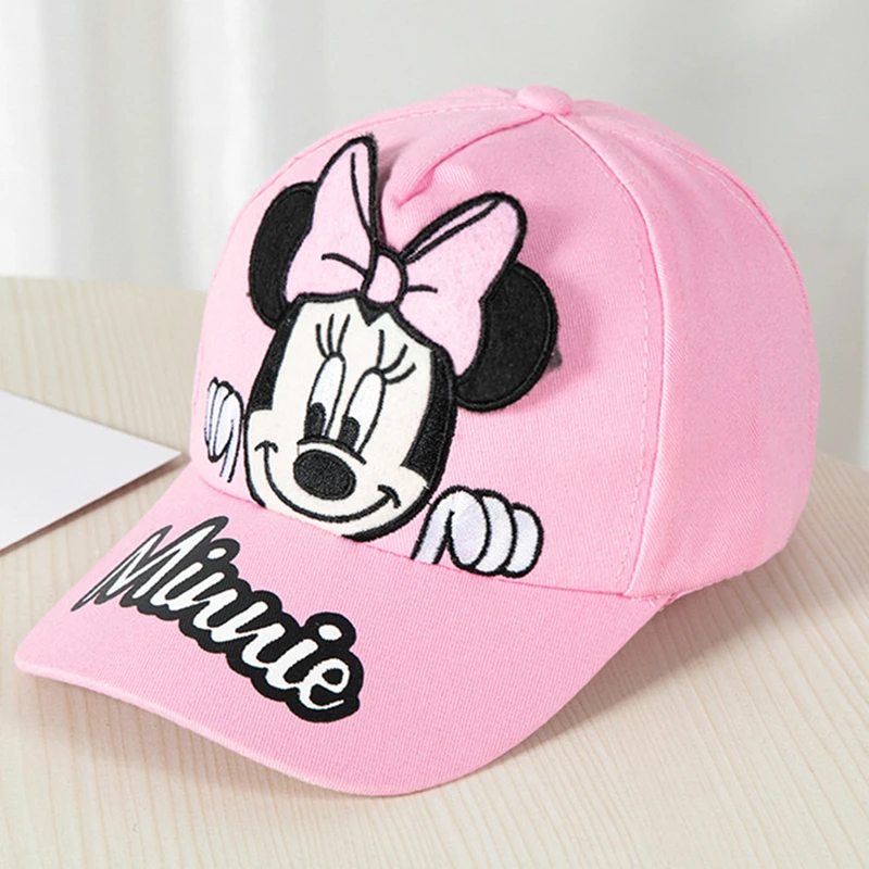 Children's Minnie Cap Cartoon Kids Baseball Cap Girls 3D Style Hat baseball cap baby sun hat