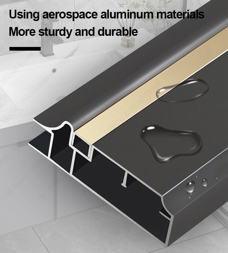 Multifunctional Modern Bathroom Vanity Fashion Mirror Cabinet Aluminum Simple Style Artistic Ceramic Sink Furniture