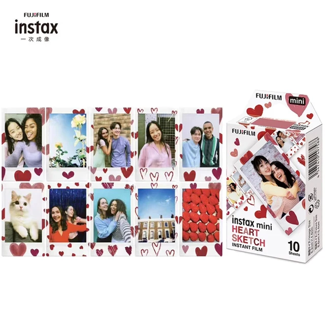 Fujifilm Instax Mini 11 8 9 Film Heart Sketch 10-50 Sheets Fuji 