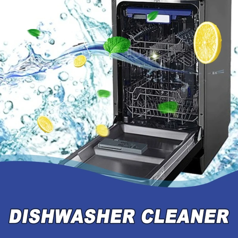 Effective Dishwasher Cleaner Tablets Say Goodbye to Grease and Odors,for Busy Households Restaurants 200G/Bottle