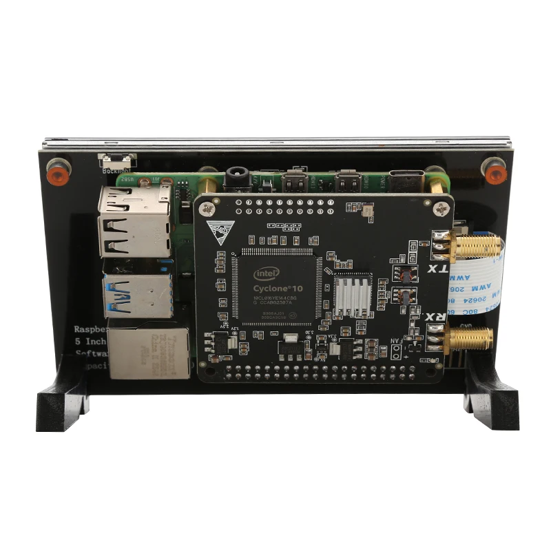 Radioberry V2.0 Beta5 Software Defined Radio Devices HF SDR TRANSCEIVER PI HAT + Rasbperry Pi 4B 1G + 5inch DSI Display 3