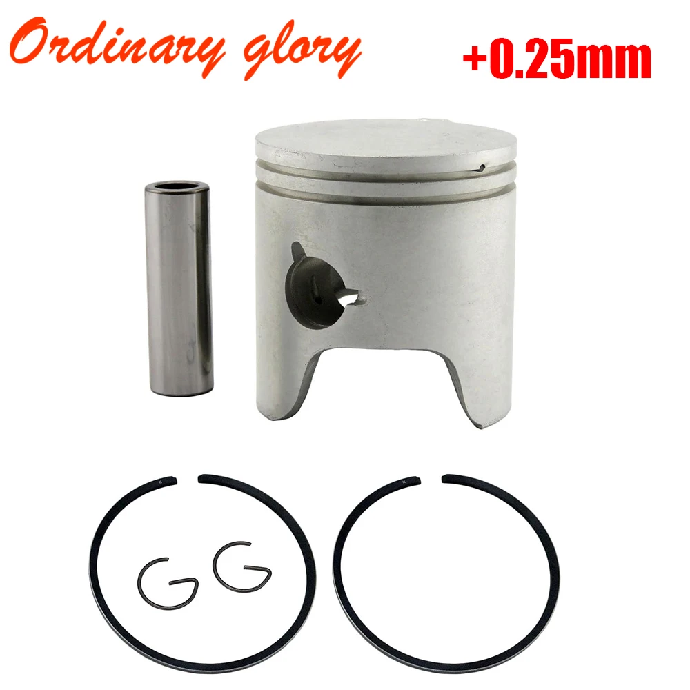 

6H4-11635-01-00 Piston set (0.25Mm O/s) for Yamaha outboard 2 stroke 25HP 40HP 50HP 6H4-11635 6H4-11635-01 boat engine parts