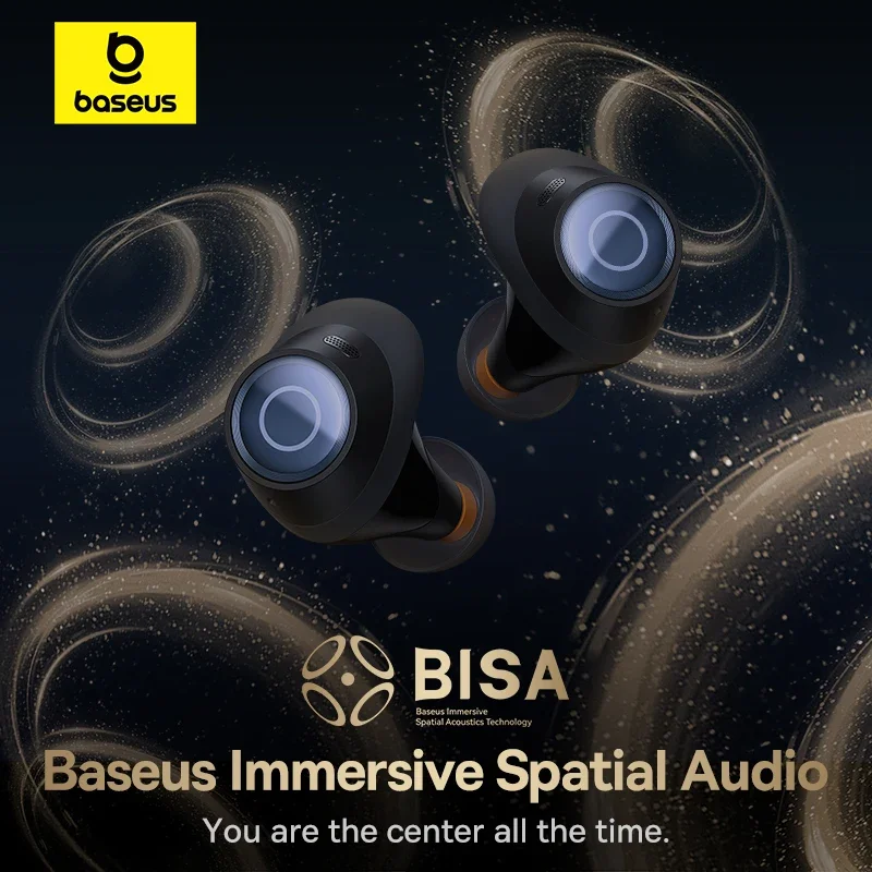 MA10 Pro ワイヤレスイヤホン ブラック Baseus Bowie MA10 Pro ANC Wireless Earphones 48dB Hybrid ANC