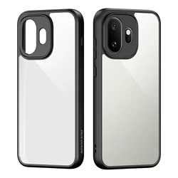 Custodia protettiva trasparente slim fit in TPU e retro duro in acrilico shockproof