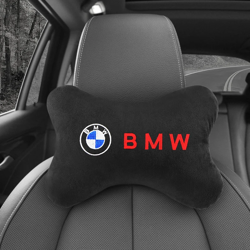 자동차 머리 받침 보호 어깨 패드 케이스, 자동차 시트 커버, 머리 목 받침 베개, BMW 퍼포먼스 M 파워 X1 X5 X7 액세서리