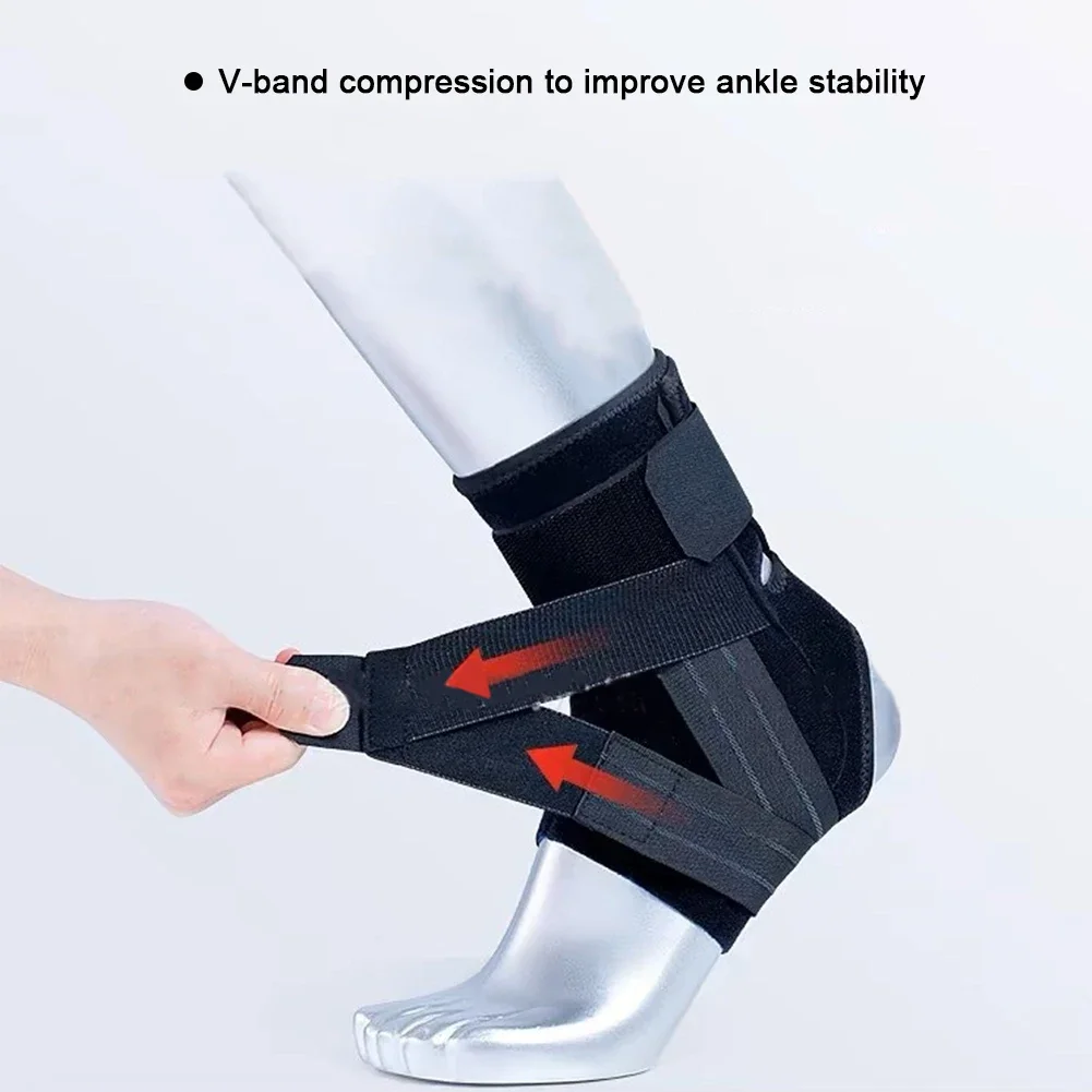 Fitness Ankle Brace Protector Foot Ankle Support Wrap for Fracture Gym Sprain Ankle Varus Joint Correction Belt Bandage Guard
