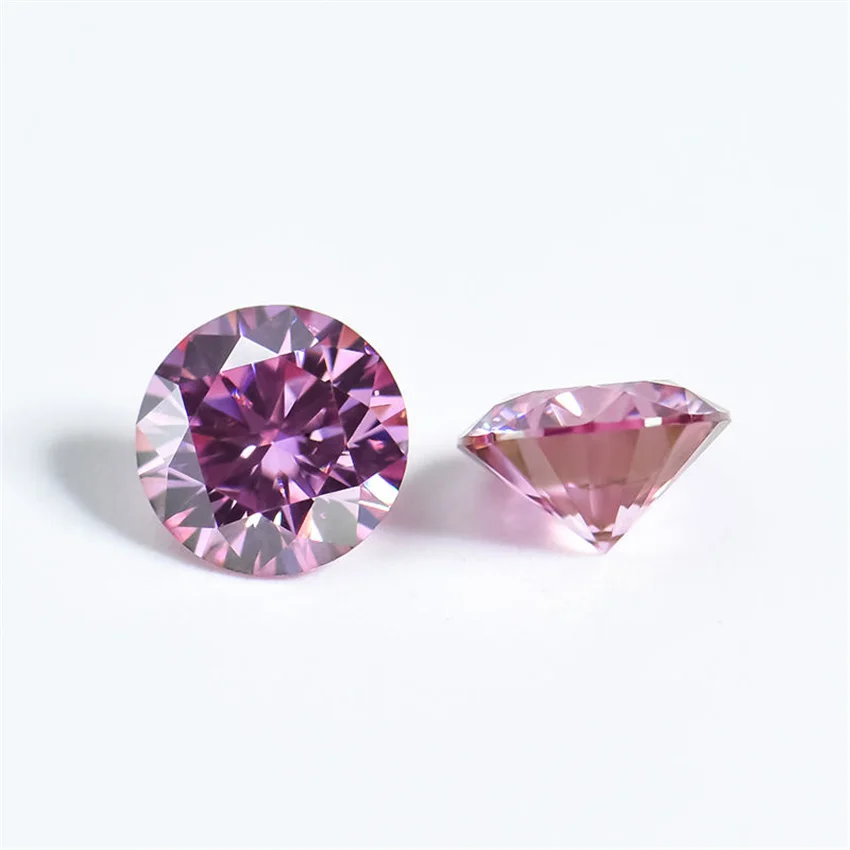 Tbestone Colored Loose Moissanite Stones 0.5-3ct Pink Green Black Moissanites Shining Fine Jewelry Round Lab Grown Diamonds 4