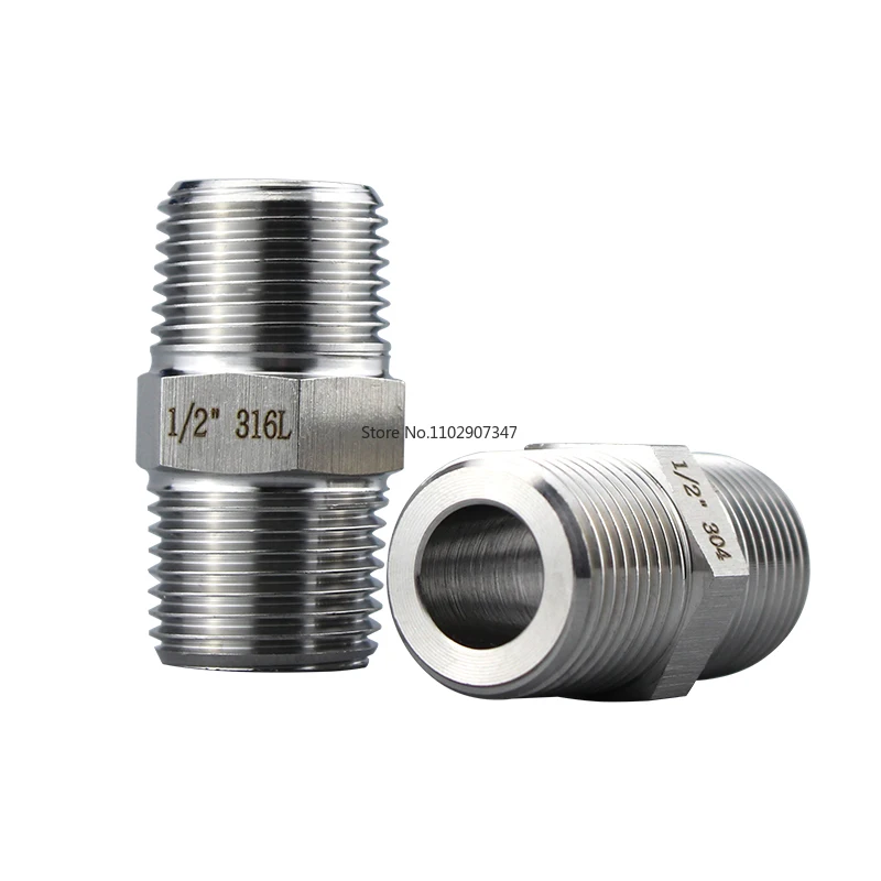 

1/2 1/4 Outer Wire Direct External Thread Hexagonal Straight Joint 2/4/6 Points