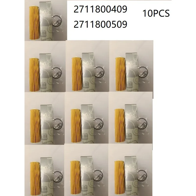 Oil Filter 10pcs 2711800309 2711800409 27118004509 For MERCEDES-BENZ C-CLASS W204 S204 E-CLASS W212 A207 C207 S212 SLK R172