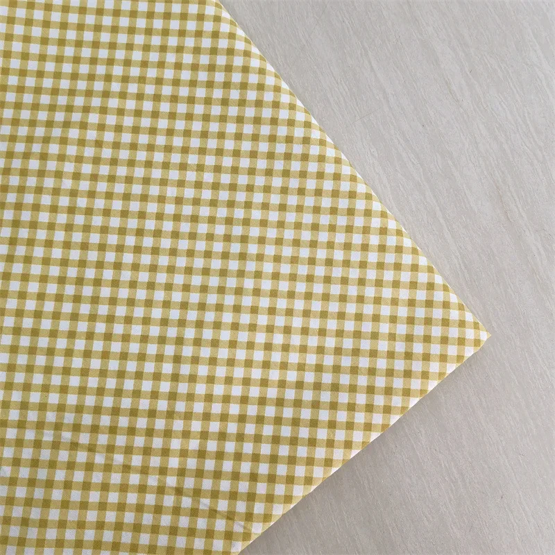 Premium Diagonal Grid Cotton Twill Fabric – Versatile for Bedding, Handmade Apparel & Accessories