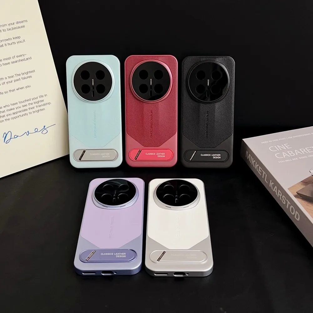 Für Huawei Honor Magie 8 Pro Fall Luxus Harte PU Mit Stand halterung Schutzhülle Zurück Abdeckung Fall Für magie 8 7 6 Pro Telefon Shell – Detail 4