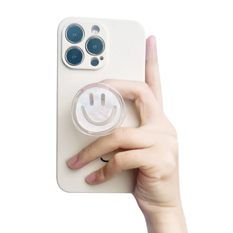 Telefonhalter, Steckdosengriff, doppeltes Acryl, dreidimensional, für Magsafe, iPhone, Mac, Samsung, sicherer Ringfinger-Erweiterungsständer – Detail 8