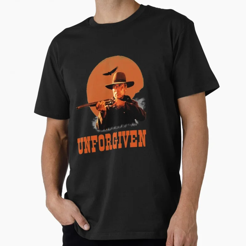 Unforgiven Elec 80er Retro Western Film Eastwood Vintage Cowboy Film Geschenk T-Shirt Große Größe Tops 100 % Baumwolle getragen Druck Kleidung