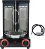 Shawarma Machine Countertop Rotisserie Grill Kebab Vertical Rotisserie Propane Turkish Chicken Doner Kebab Broiler wih 2 Burners 2
