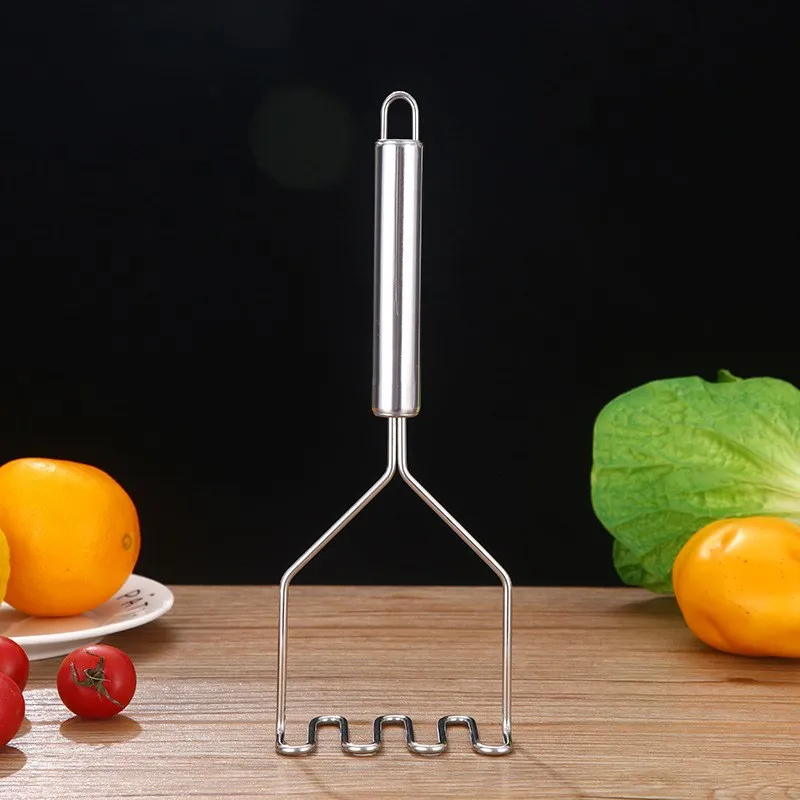 Potato Masher Stainless Steel Potato Masher Potato Crusher Wave Shape Cutter Kitchen Accessories Gadget Cooking Tools Mashed