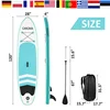 Aufblasbare Stand Up Paddle Boards, 120x28x4 zoll SUP mit Zubehör Rucksack Anti-Slip Deck, Leine, paddel und Hand Pumpe, Pad 1