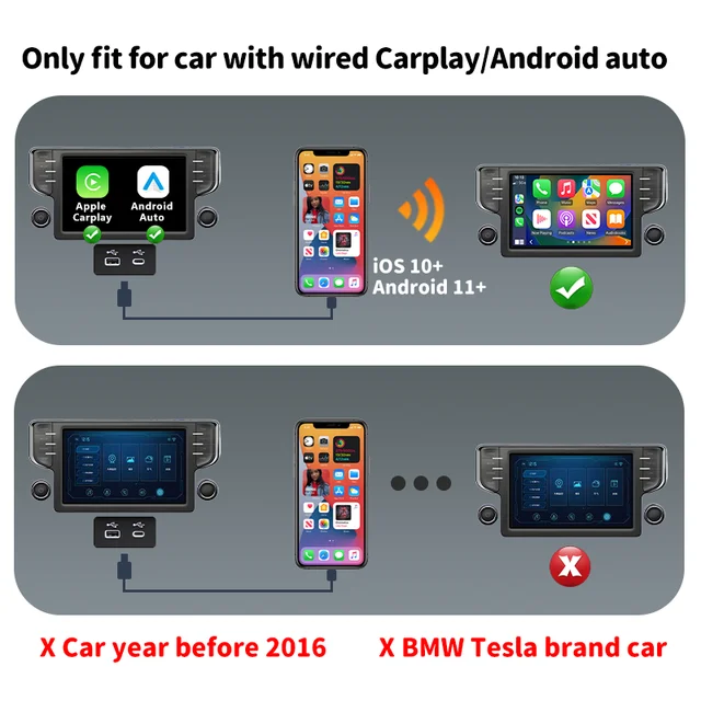 Phoebus Link 2-in-1 Wireless CarPlay & Android Auto Adapter 2
